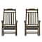 Flash Furniture Winston All-Weather Rocking Chair in Mahogany Faux Wood, 2PK 2-JJ-C14703-MHG-GG - alternate 3
